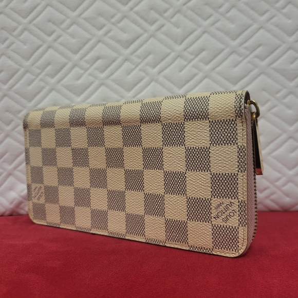 Louis Vuitton Damier Azur Zippy Long Wallet Pink..Authentic!! - Picture 1 of 16